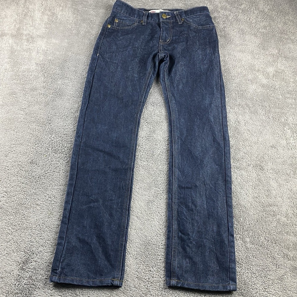 Levis 511 Slim Straight Jeans Boys Youth 12 REG 26x26 Blue Dark Wash Mid Rise